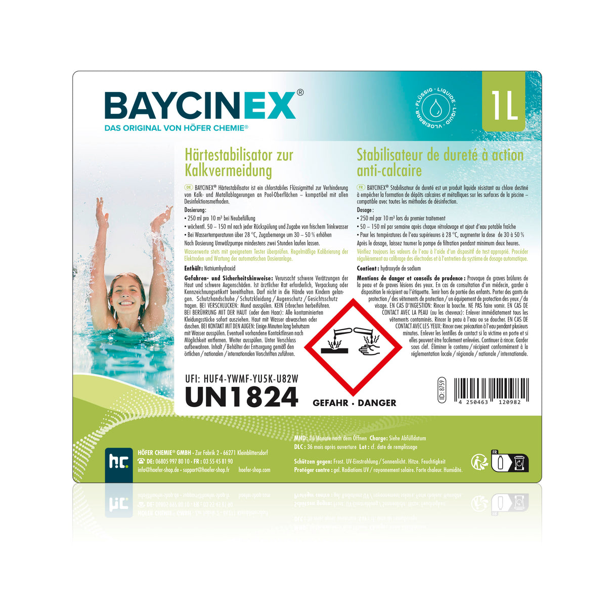 1 L BAYCINEX® Härtestabilisator zur Kalkvermeidung