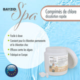 500 g BAYZID® SPA Mini - Pastilles de chlore 2,7 g
