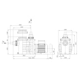 Speck Badu Magic 8 - pompe de filtration 8m³/h pour piscine 48m³ - B-stock