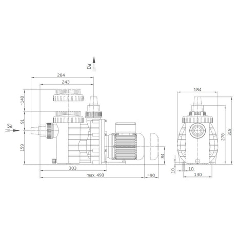 Speck Badu Magic II 8 - pompe de filtration piscines 8m³/h jusqu'à 48m³
