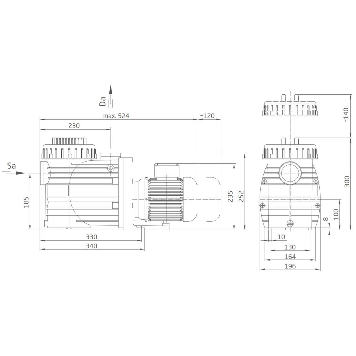 Speck Badu Top II 12 - Filterpumpe 11m³/h bis 66m³ Becken - B-Ware