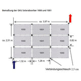 OKU Solarabsorber mit 4 Anschlußstutzen Art. 1001