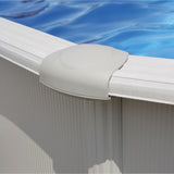 GRE Ovalformbeckenset Stahloptik Bora Bora 500 x 300 x 120 cm