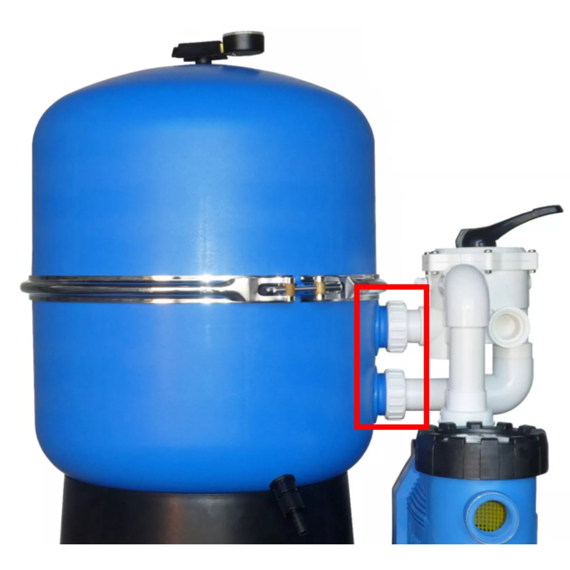 4-Wege-Wählventil Für Poolfilter – Praktisches Ventil Mit Wählhebel Zur Einfachen Poolpflege