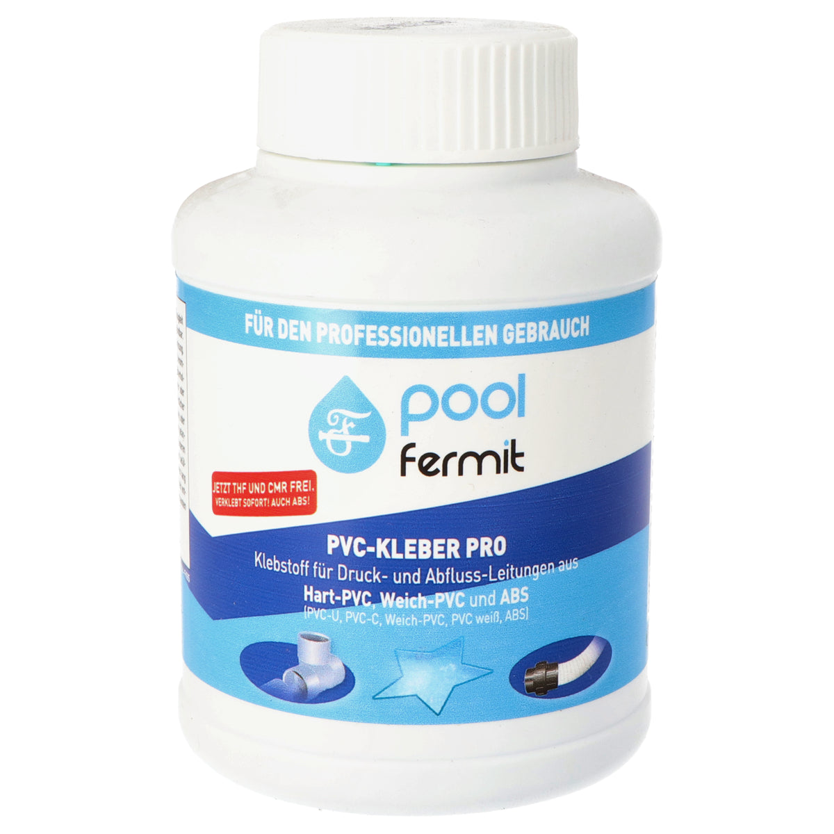 Fermit PVC-Kleber PRO mit Pinsel - 250ml