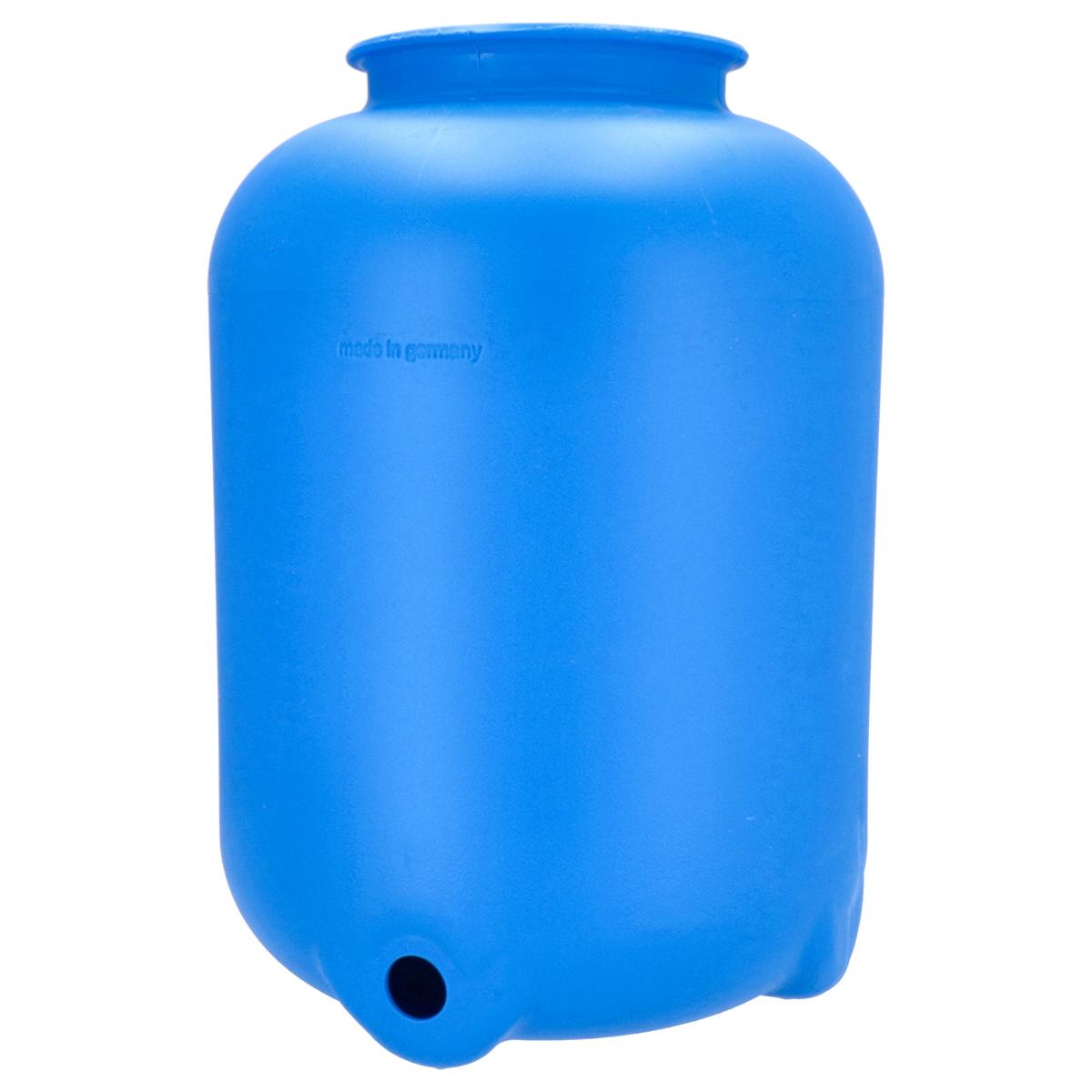 Récipient filtrant Ø 300 mm en bleu pour vanne à montage sur le dessus