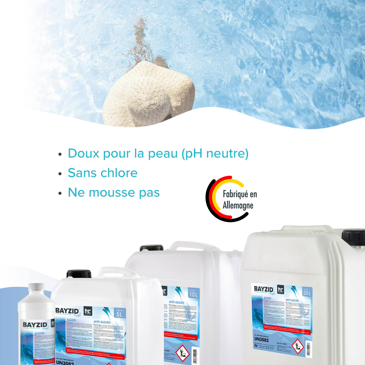 1 L BAYZID® Algicide Prévention des algues