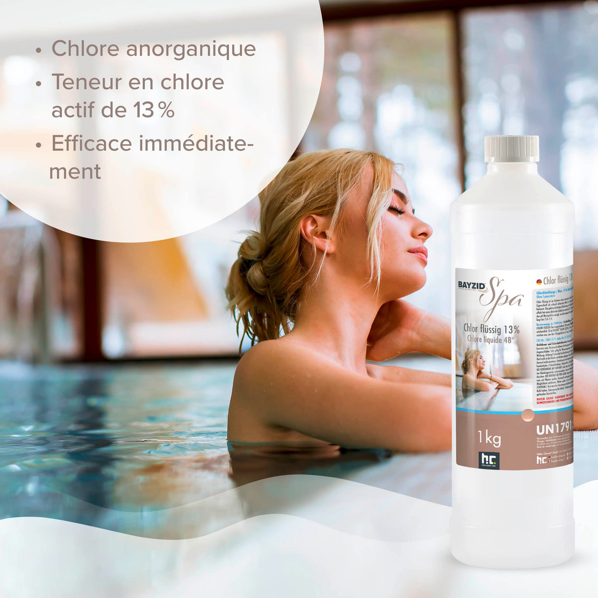 1 kg de BAYZID® Chlore 13% liquide