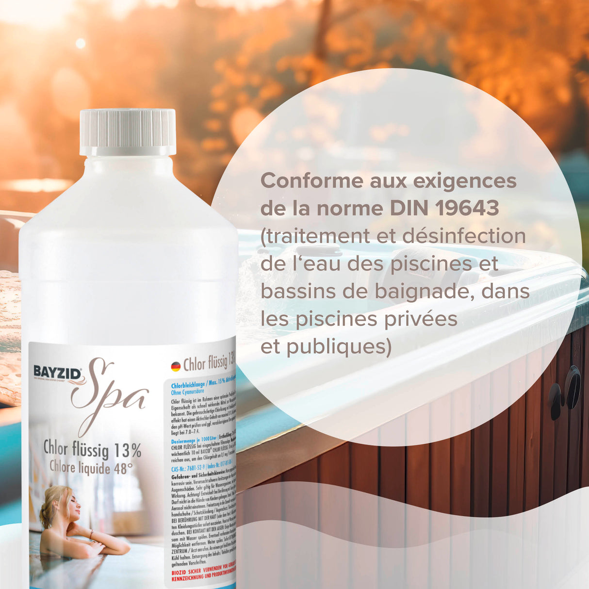 1 kg de BAYZID® Chlore 13% liquide
