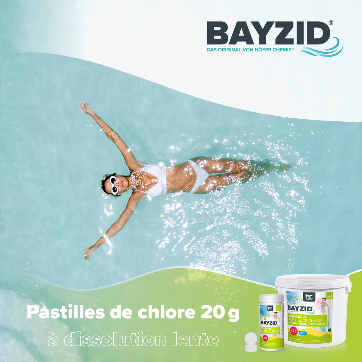 5 kg BAYZID® Chlortabs 20g à dissolution lente