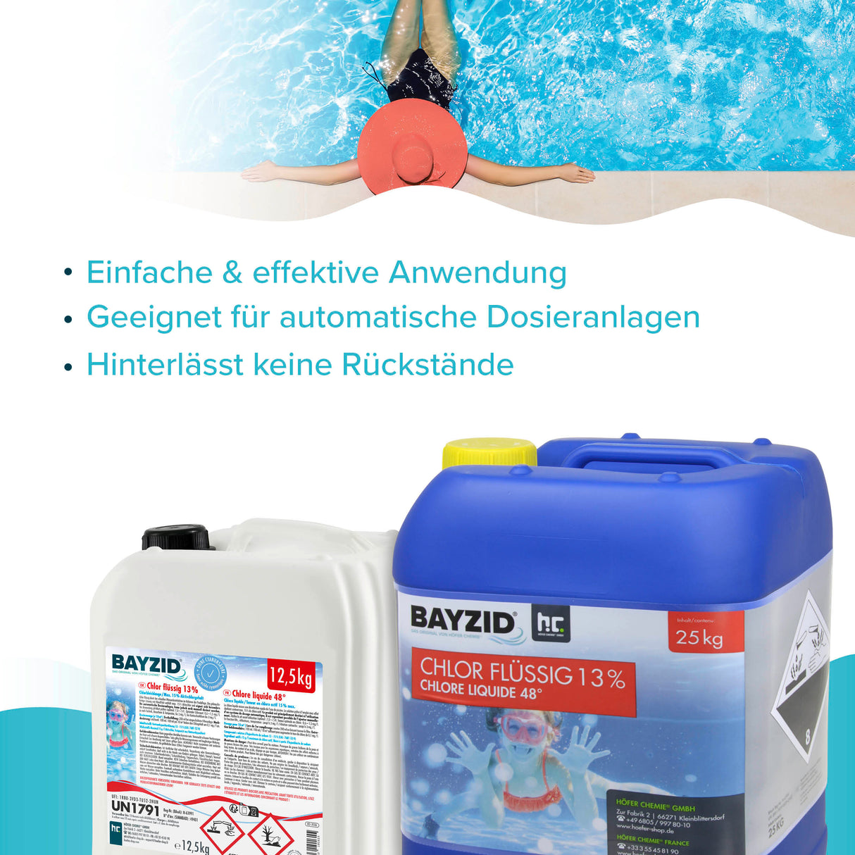 25 kg BAYZID® Chlor 13% flüssig