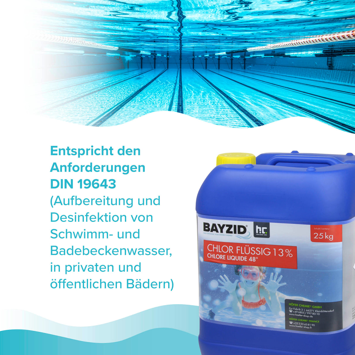 25 kg BAYZID® Chlor 13% flüssig