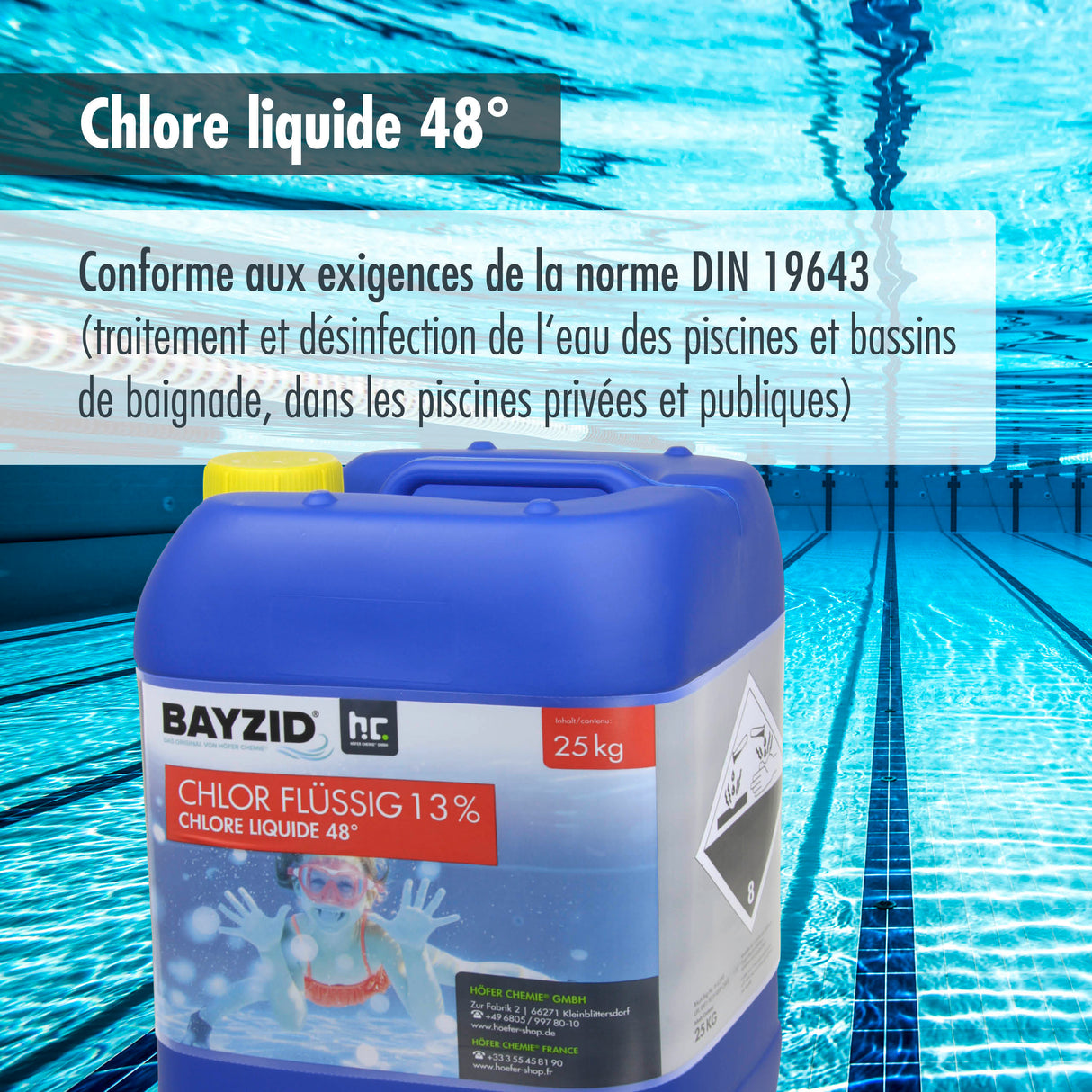 25 kg BAYZID® Chlor 13% flüssig