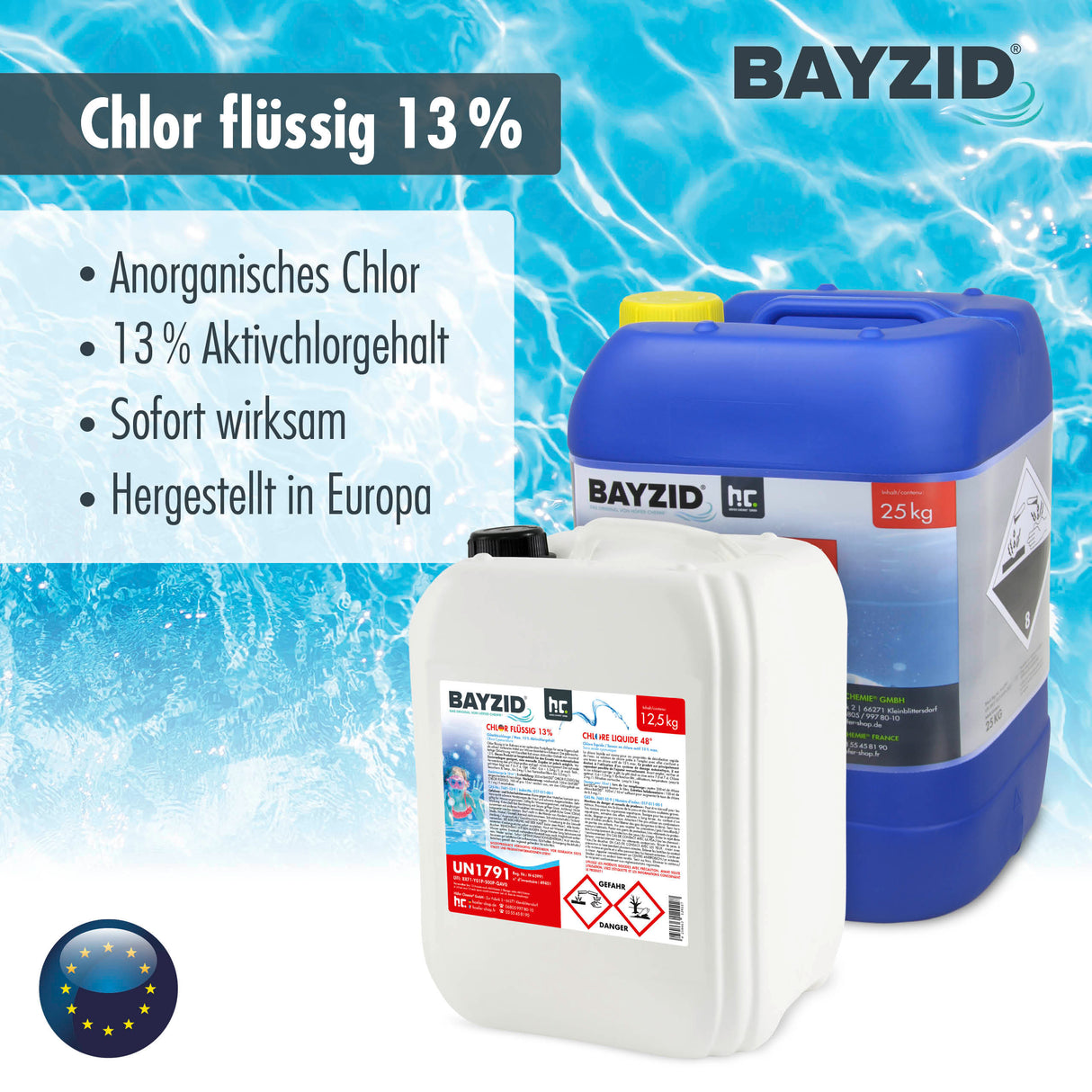25 kg BAYZID® Chlor 13% flüssig
