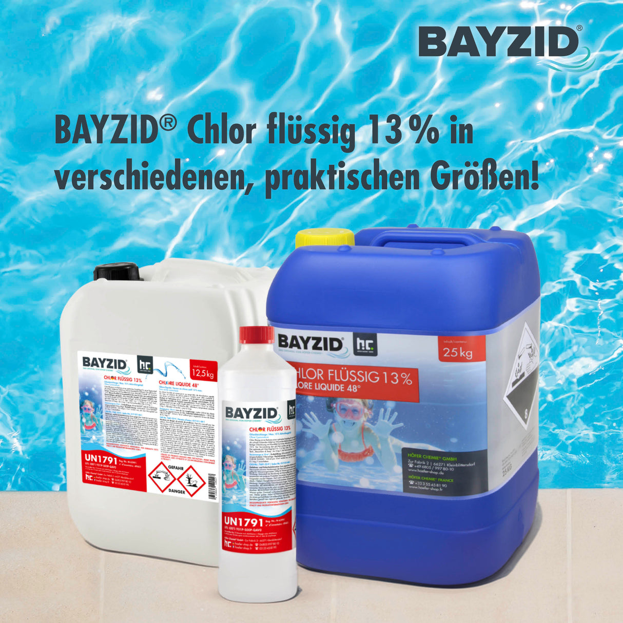 25 kg BAYZID® Chlor 13% flüssig
