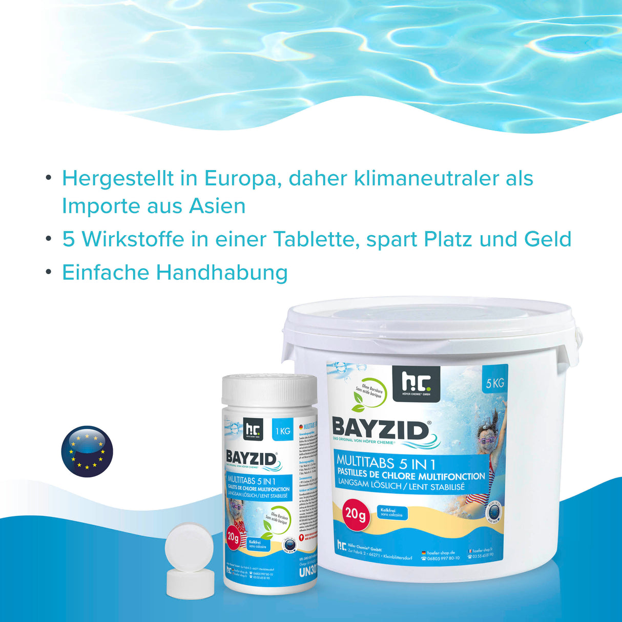 1 kg de BAYZID® Multitabs 5in1 20g