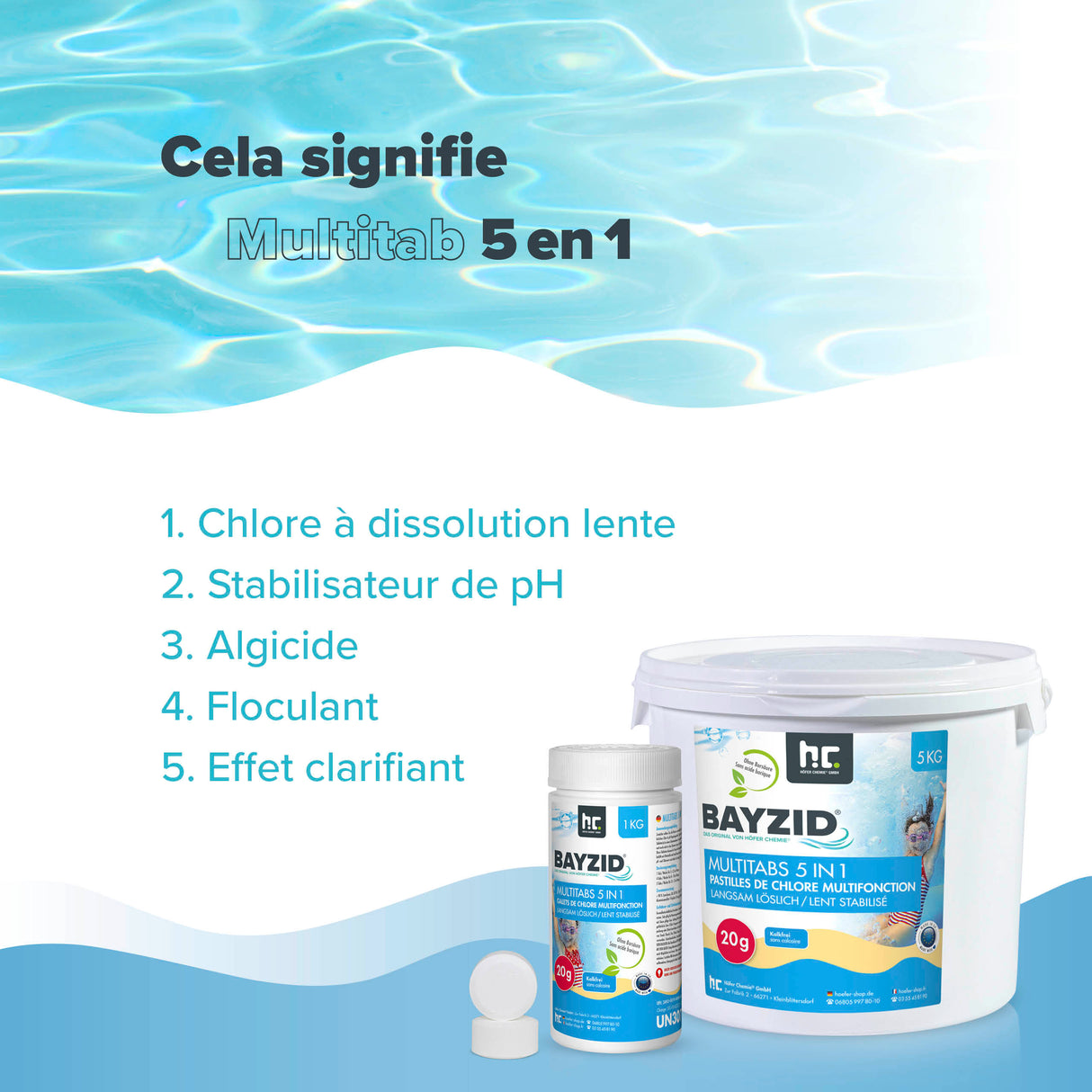 5 kg de BAYZID® Multitabs 5in1 20g