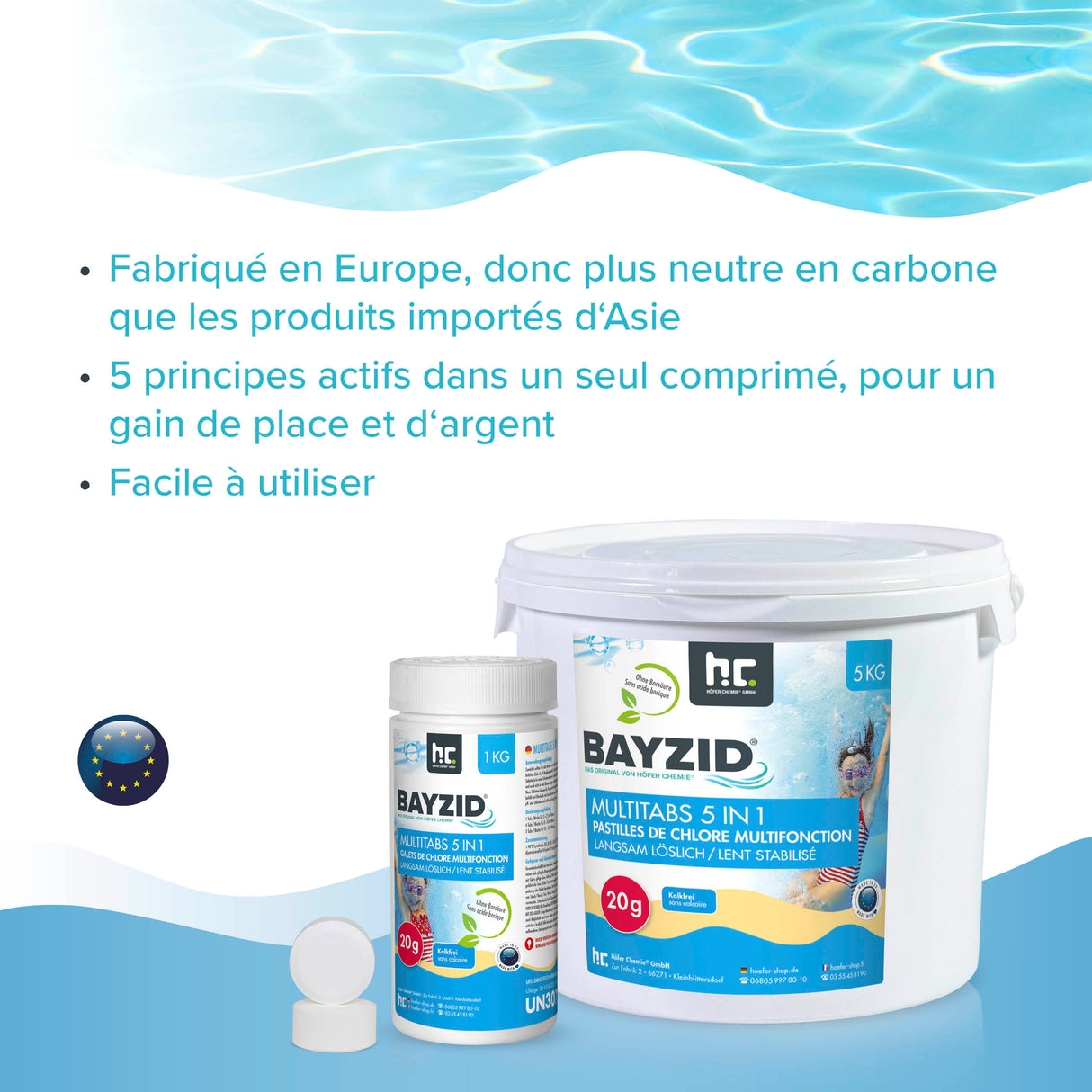 1 kg de BAYZID® Multitabs 5in1 20g
