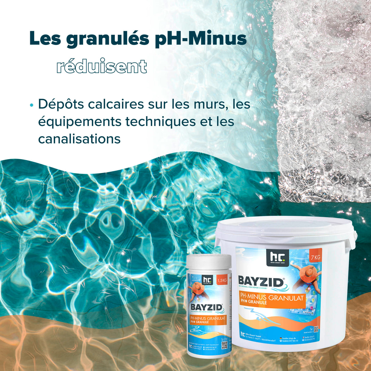 1,5 kg BAYZID® pH Minus Granulat