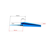 Hart-PVC Klemmprofilleiste für Keilbiese P3, 2 m - für Styroporpools