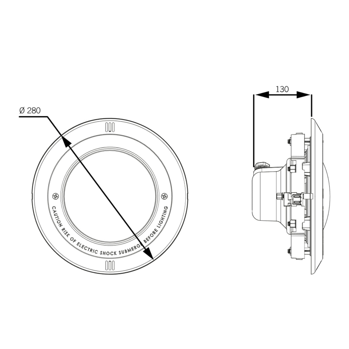 LED UWS Komplettset LumiPlus V1.11 Multicolor 12 V AC inkl. Nische & V4A Blende - B-Ware