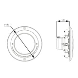 LED UWS Komplettset LumiPlus V1.11 Multicolor 12 V AC inkl. Nische & V4A Blende - B-Ware