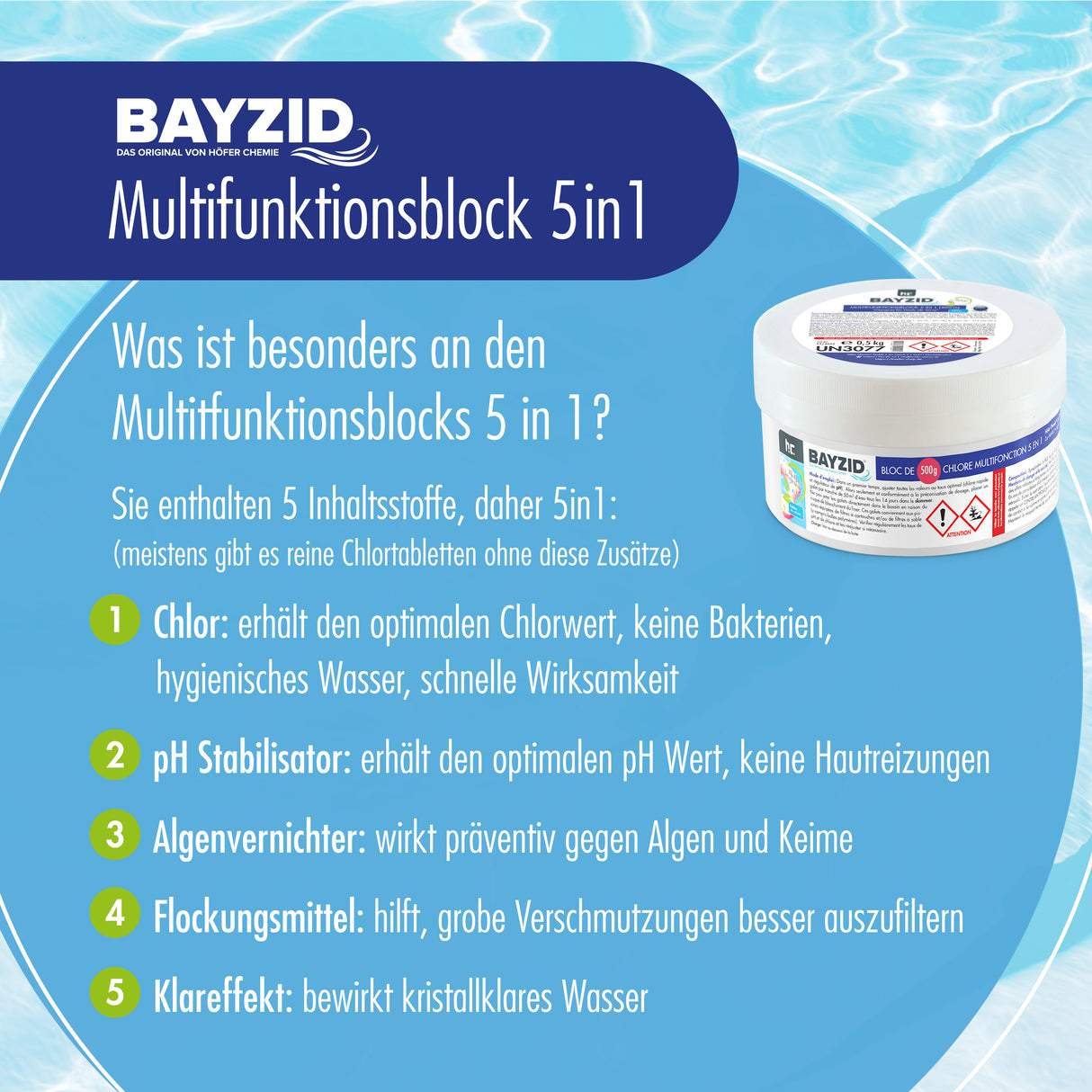 500 g BAYZID® Multiblock 5in1