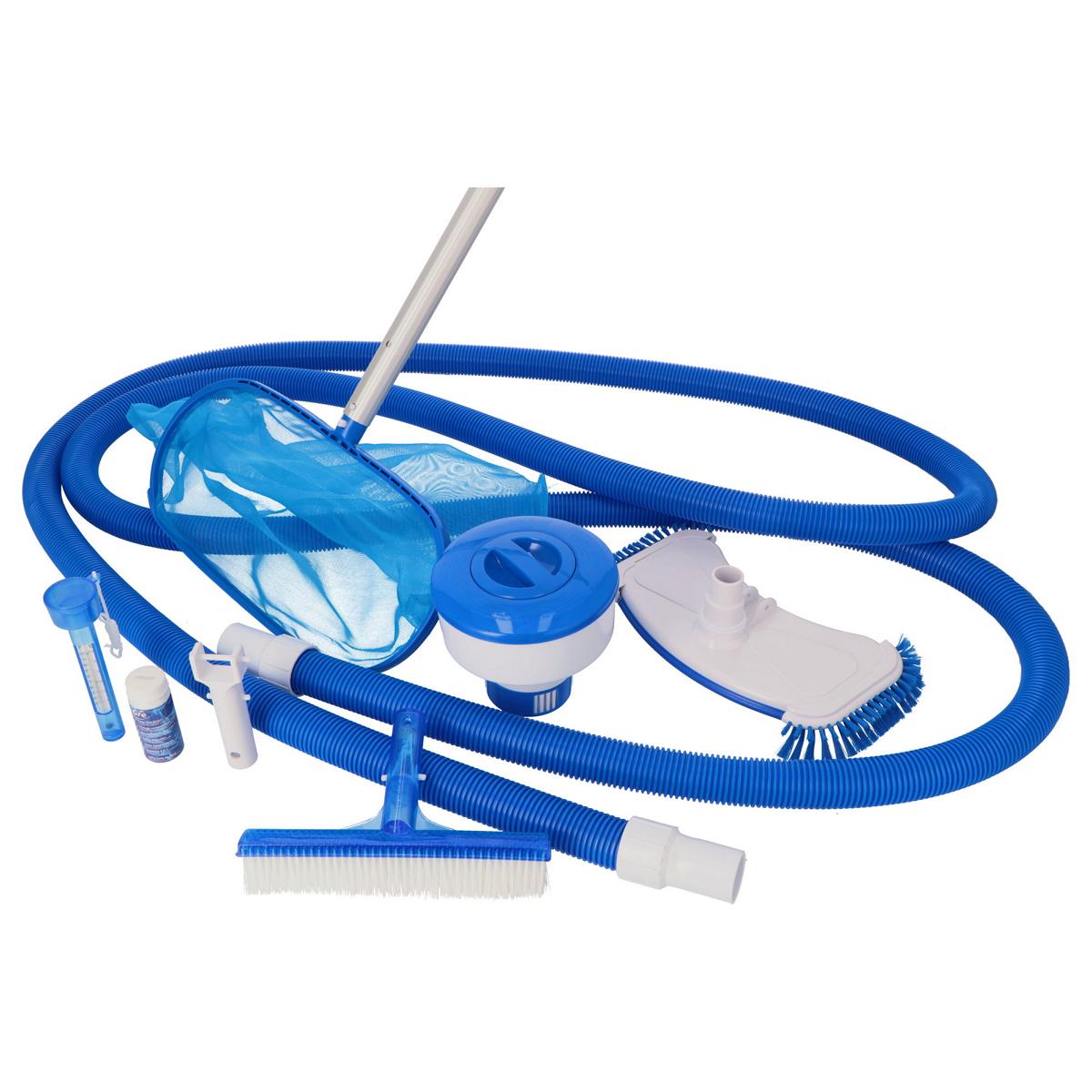 Kit de nettoyage de piscine GRE - Set III - 9 en 1