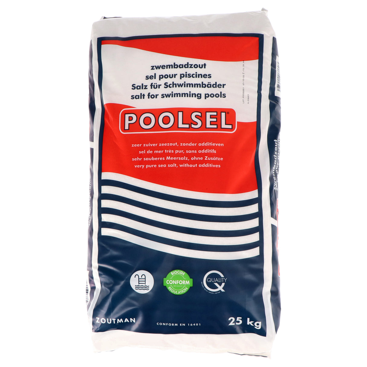 25 kg - Sel de piscine POOLSEL® pour électrolyse du sel 