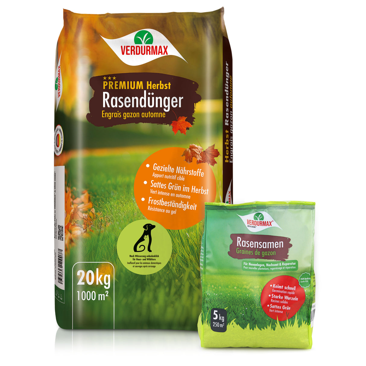 VERDURMAX® Duo d’entretien automnal pour pelouse