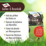 15 kg VERDURMAX® Chaux pour jardin et gazon 