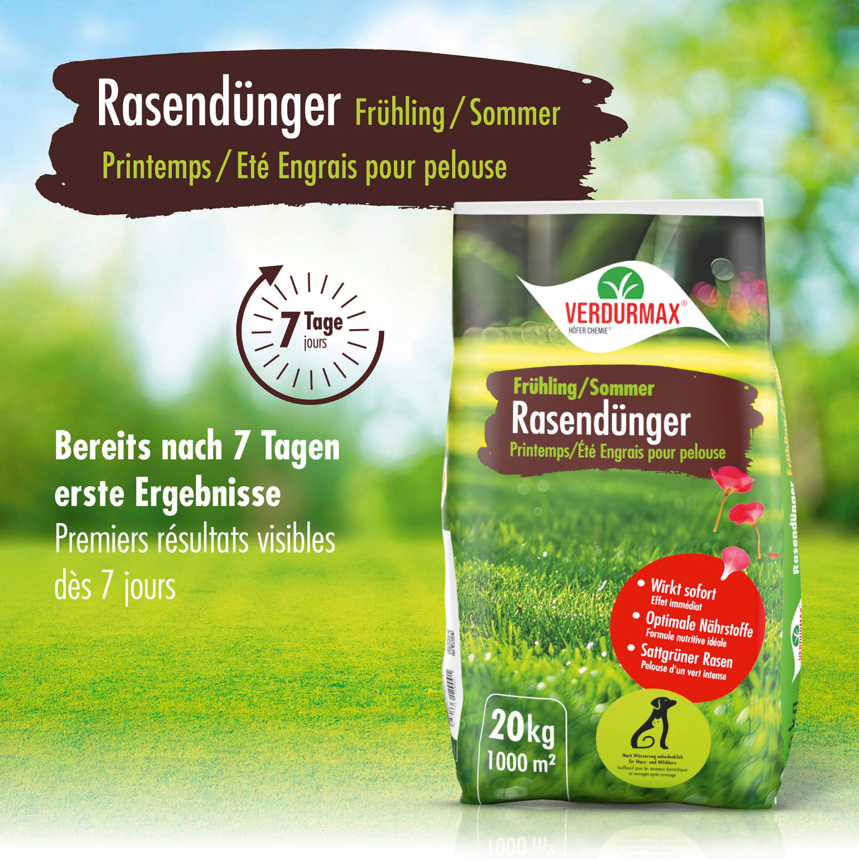 20 kg VERDURMAX® Rasendünger Frühling / Sommer