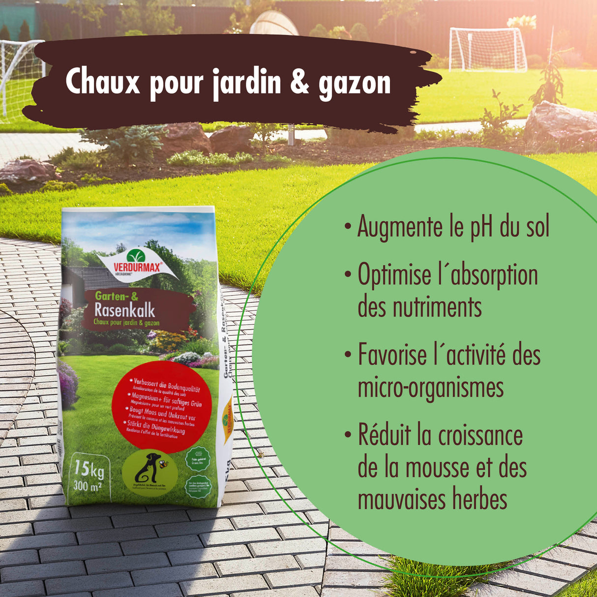 15 kg VERDURMAX® Garten- und Rasenkalk