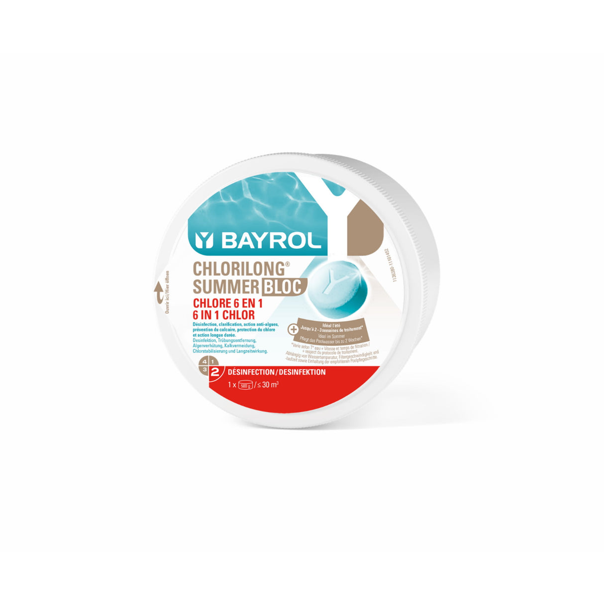 500g - BAYROL Chlorilong Summer Bloc 6-in-1 Chlortablette