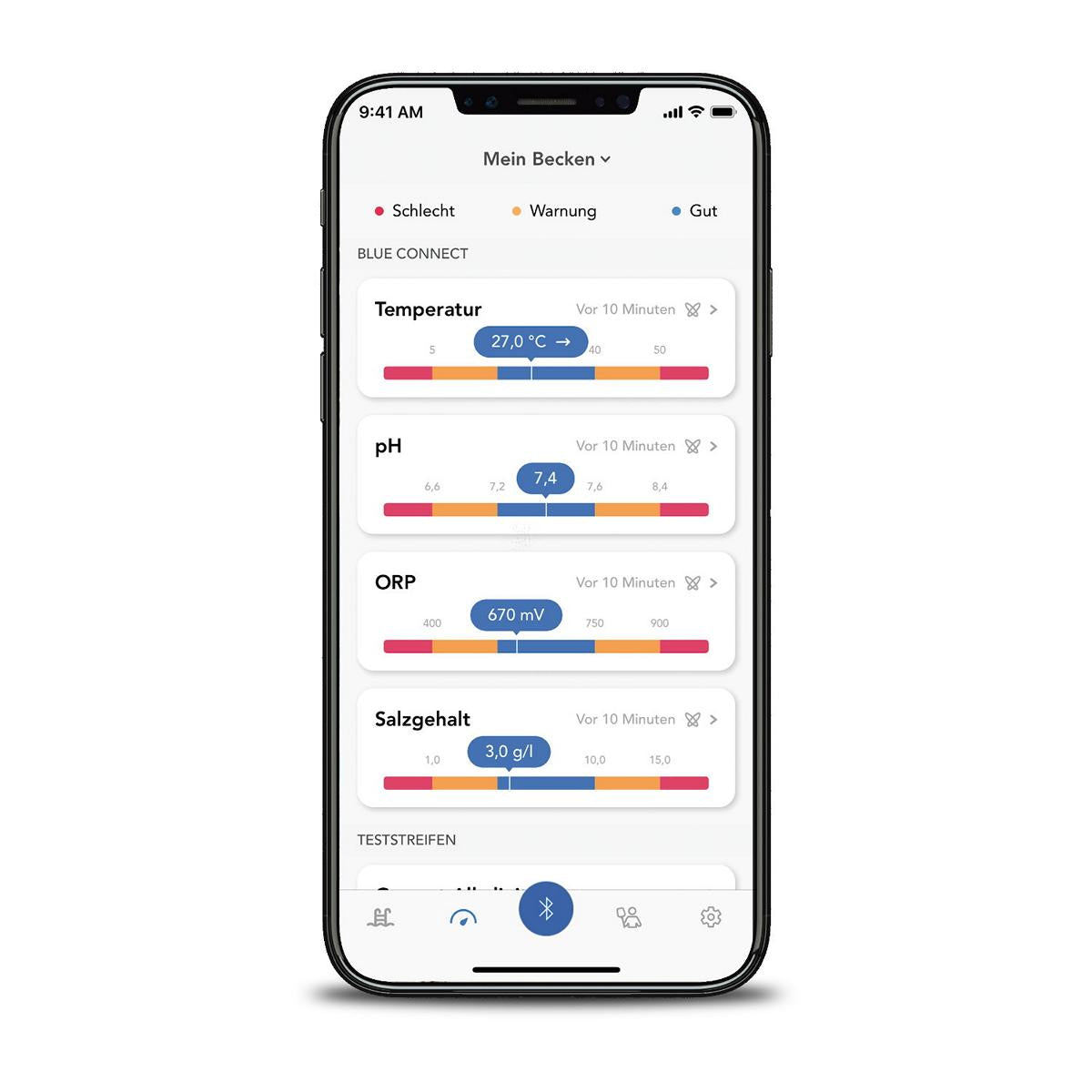 Blue Connect Plus Salt (Gold) - Analyseur d'eau intelligent
