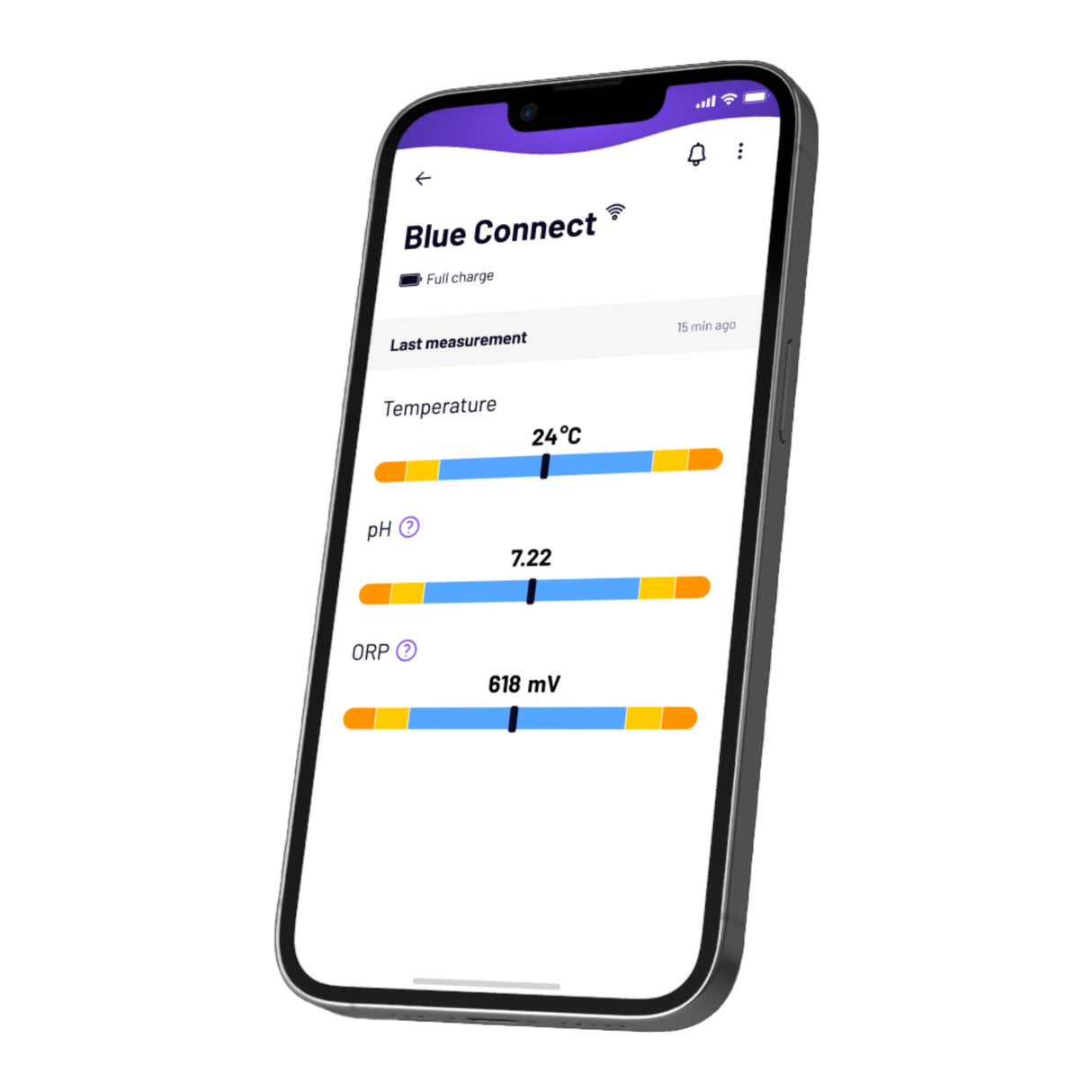 Blue Connect Silver Pool Wasseranalyse Sensor mit App-Steuerung