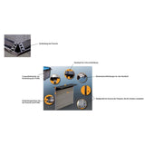 Ensemble piscine composite rectangulaire GRE 466 x 326 x 124 cm 