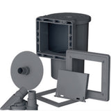 GRE Rundformbeckenset Anthrazitoptik Ø 300 x 120 cm