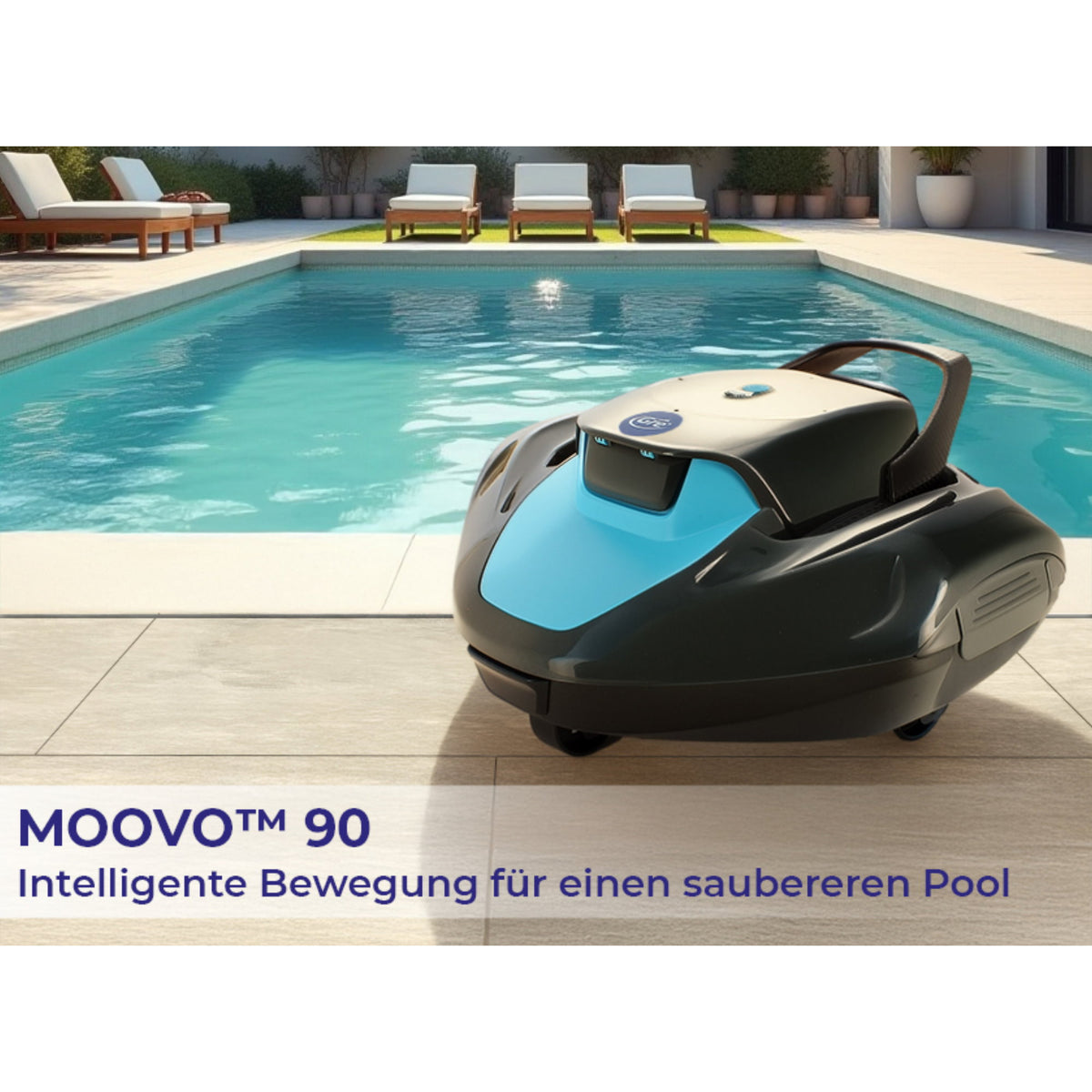 Gre MOOVO 90 Akku-Poolroboter für Aufstell- und Einbaupools - B-Ware