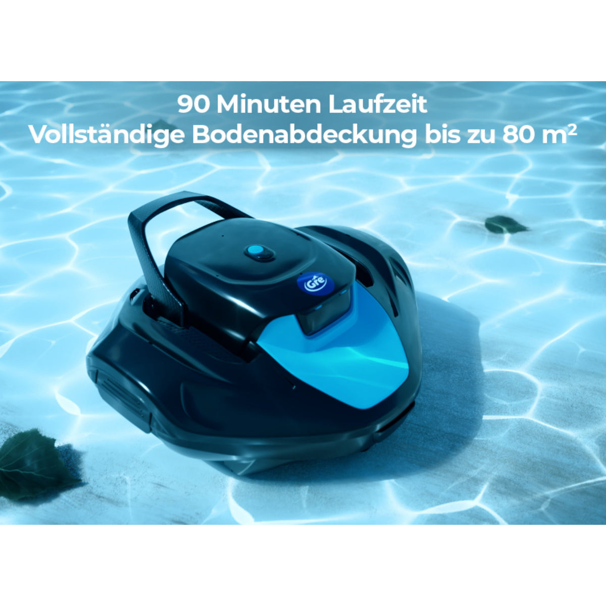 Gre MOOVO 90 Akku-Poolroboter für Aufstell- und Einbaupools - B-Ware