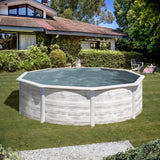 Ensemble piscine ronde GRE look nordique Finlande Ø 350 x 120 cm 