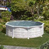 Ensemble piscine ronde GRE look nordique Greenland Premium Ø 350 x 132 cm 