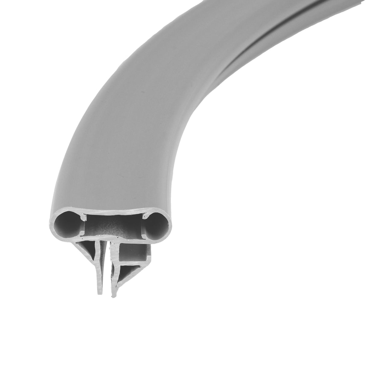 Main courante combinée pour piscines de forme ovale en gris