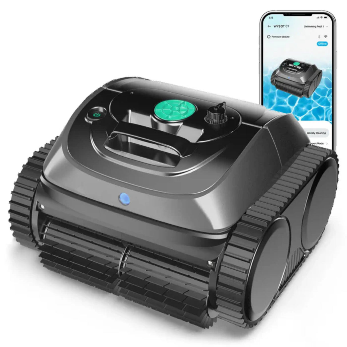 WYBOT C1 – Poolroboter für Wasserlinie, Boden & Wände, kabellos & leistungsstark