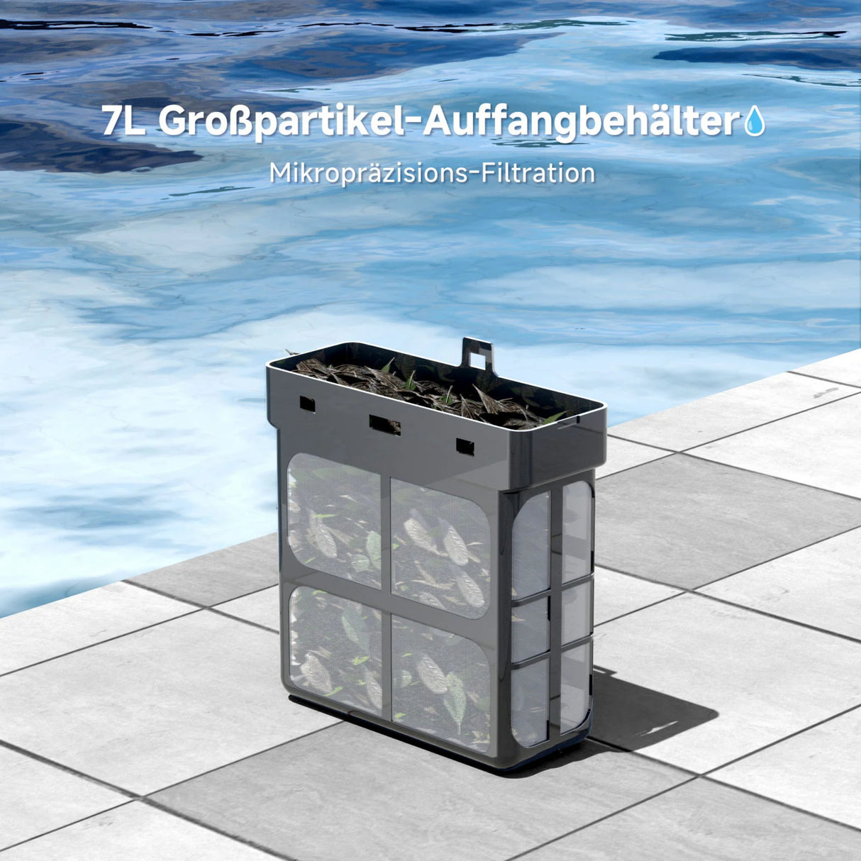 WYBOT F1 - Solar-Skimmer – Kabelloser Pooloberflächen­reiniger mit Akku-Power - B-Ware