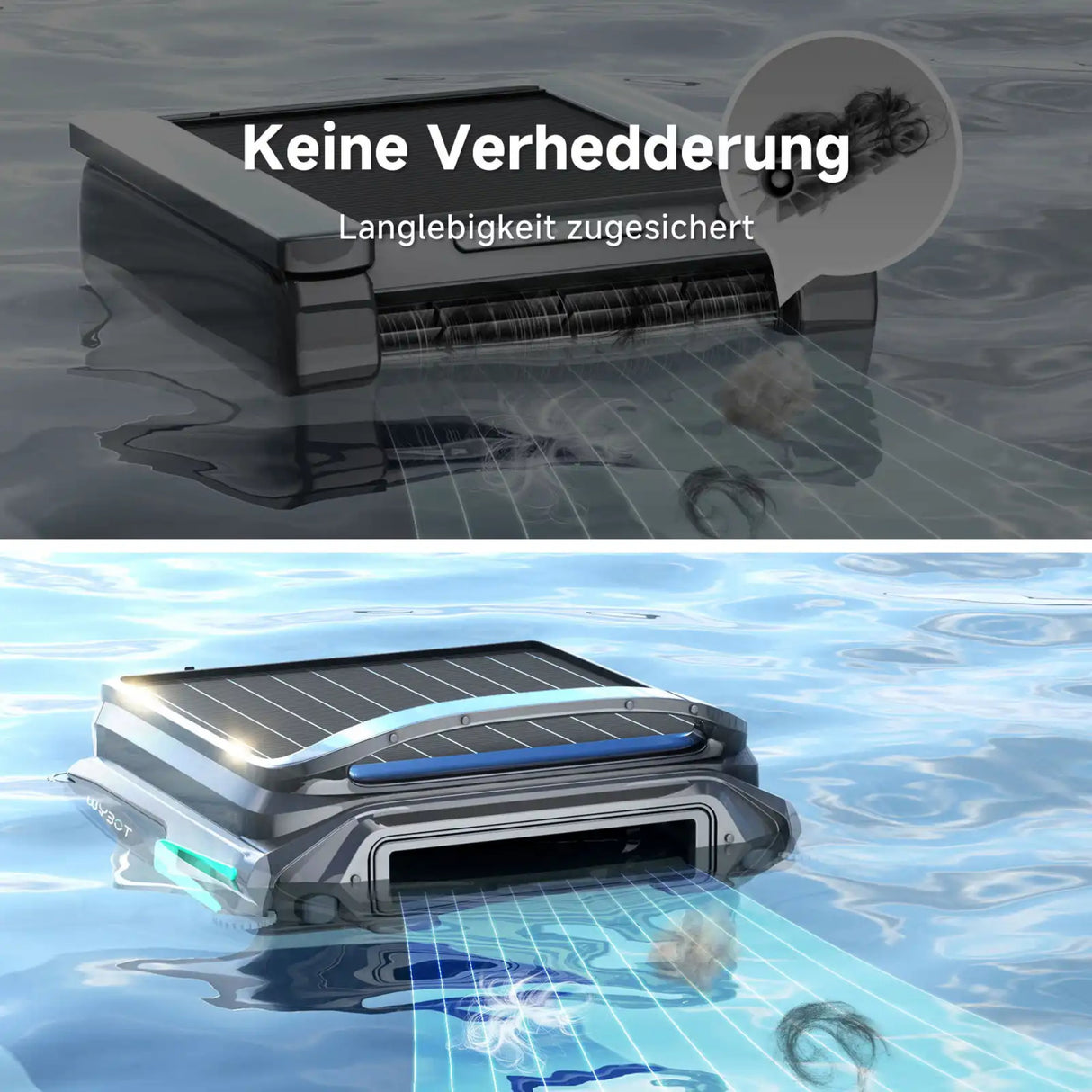 WYBOT F1 - Solar-Skimmer – Kabelloser Pooloberflächen­reiniger mit Akku-Power - B-Ware
