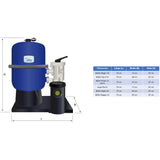 Sandfilteranlage Hawaii Ø 500mm mit Speck Badu Top II 12 m³/h