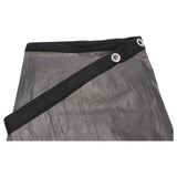 Bâche d'hiver pour piscine en forme de huit 220 g/m² avec bords renforcés