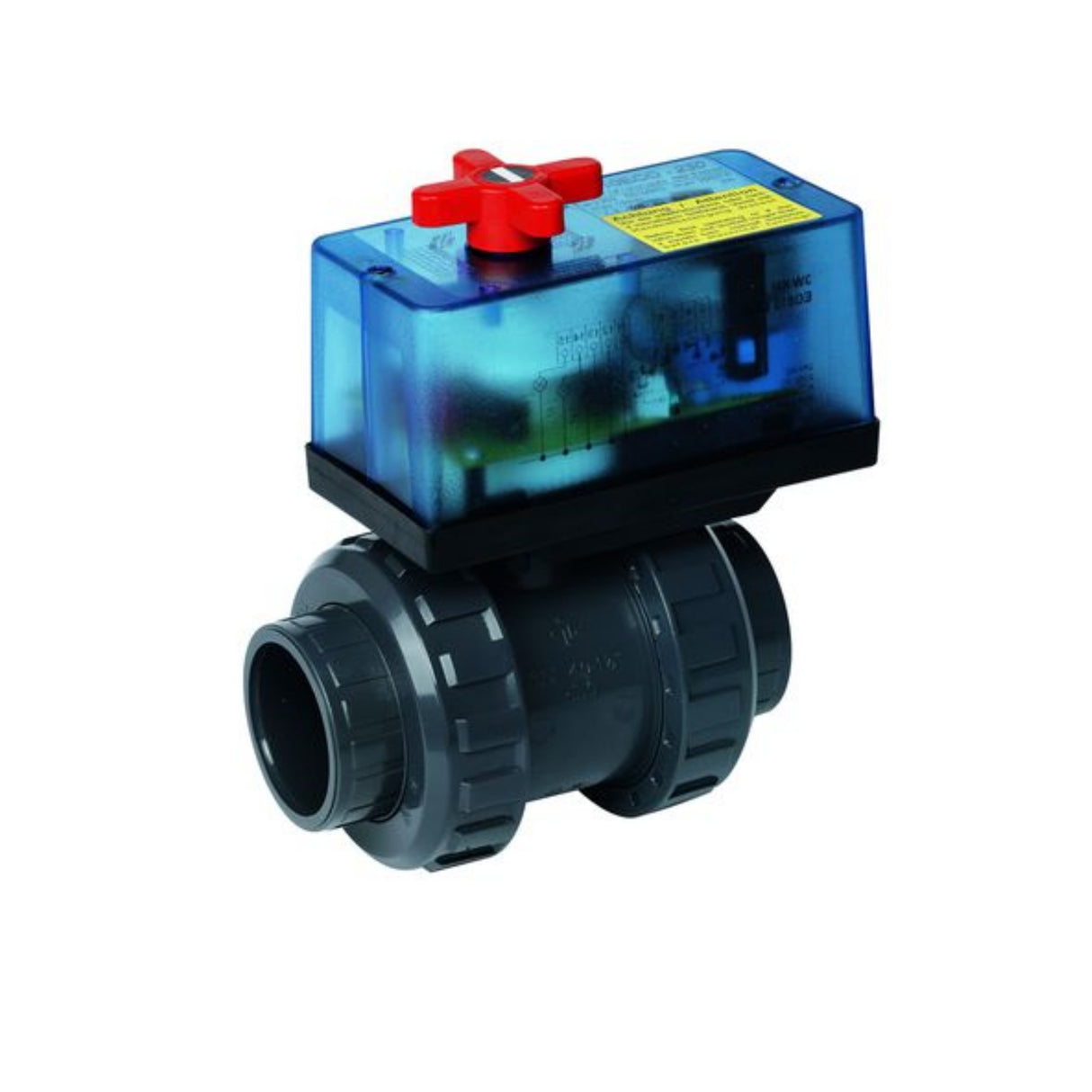 Robinet à tournant sphérique moteur bidirectionnel PVC 50mm avec électrique. Servomoteur
