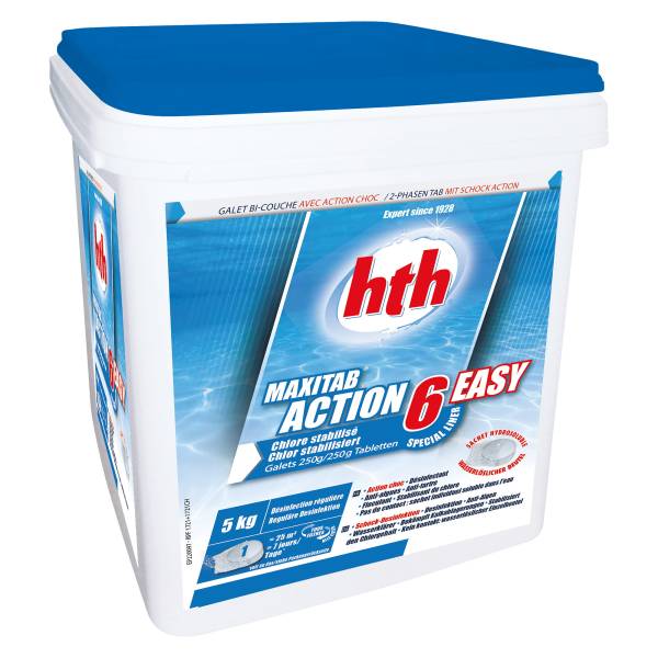 5 kg - hth® MAXITAB 250g ACTION 6 EASY
